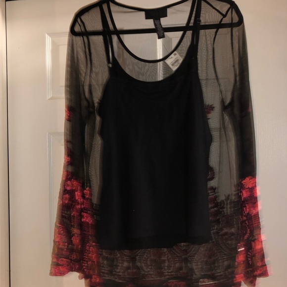 INC International Concepts Embroidered Top - Picture 2 of 4